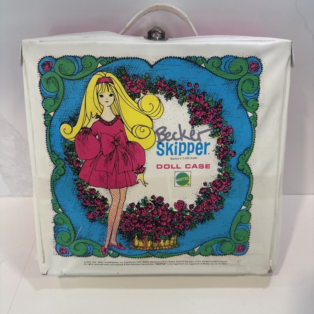 1969 Barbie's Little Sister Vintage Mattel Skipper Doll Carrying Case No. 4966